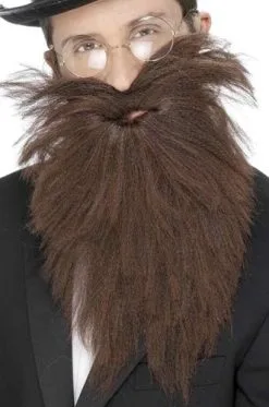 Smiffy's Baarstel Met Snor Bruin