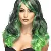 Smiffy's Bewitching Ombre Pruik Groen En Zwart -Glitter Winkel bewitching ombre pruik groen en zwart