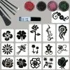 Schmink Specialist Bloemen Glittertattoo Set -Glitter Winkel bloemen glittertattoo set