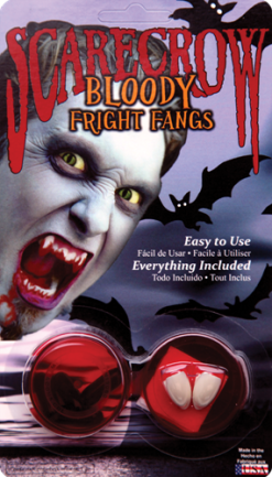 Scarecrow Vampire Fangs Bloody Fright Fangs - Goedkope Vampier Tanden