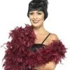 Smiffy's Boa Burgundy Deluxe 80 Gram -Glitter Winkel boa burgundy deluxe 80 gram