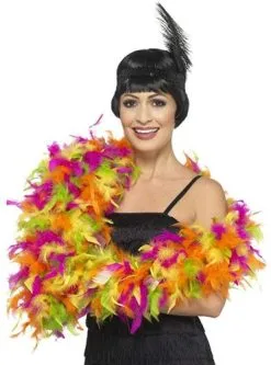 Smiffy's Boa Neon Mix Deluxe 80 Gram