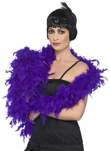 Smiffy's Boa Paars Deluxe 80 Gram 3 Smiffy's Boa Paars Deluxe 80 Gram