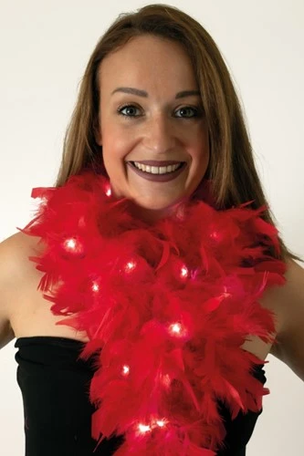 Party Xplosion Boa Rood Met Led Verlichting 3 Party Xplosion Boa Rood Met Led Verlichting