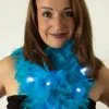 Party Xplosion Boa Turquoise Met Led Verlichting -Glitter Winkel boa turquoise met led verlichting
