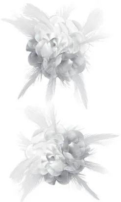 Party Xplosion Broche Bloem Wit