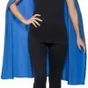 Smiffy's Cape Met Masker Unisex Blauw 1 Smiffy's Cape Met Masker Unisex Blauw -Glitter Winkel cape met masker unisex blauw