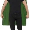 Smiffy's Cape Met Masker Unisex Groen -Glitter Winkel cape met masker unisex groen