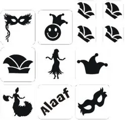 Schmink Specialist Carnaval Glittertattoo Sjablonenset