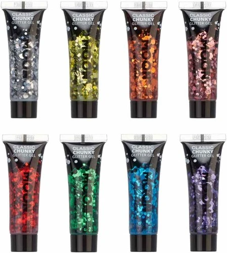 Moon Creations Chunky Glitter Gel Classic Groen 5 Moon Creations Chunky Glitter Gel Classic Groen - Afbeelding 3