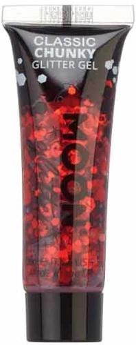 Moon Creations Chunky Glitter Gel Classic Rood