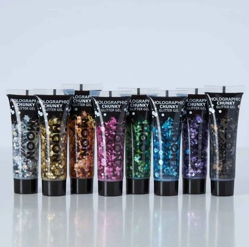 Moon Creations Chunky Glitter Gel Holographic Roze 4 Moon Creations Chunky Glitter Gel Holographic Roze - Afbeelding 2
