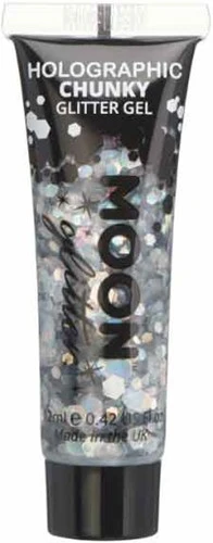 Moon Creations Chunky Glitter Gel Holographic Zilver