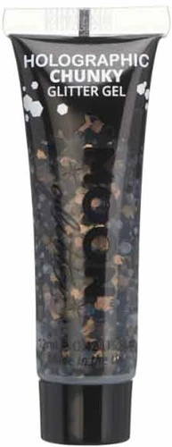 Moon Creations Chunky Glitter Gel Holographic Zwart