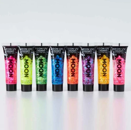 Moon Creations Chunky Glitter Gel Neon Roze 4 Moon Creations Chunky Glitter Gel Neon Roze - Afbeelding 2