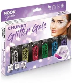 Moon Creations Chunky Glitter Gels Classic Voordeelset