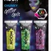 Moon Creations Chunky Glitter Gels Neon Geel Groen Paars -Glitter Winkel chunky glitter gels neon geel groen paars