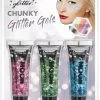 Moon Creations Chunky Glitter Gels Roze Groen Blauw -Glitter Winkel chunky glitter gels roze groen blauw