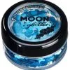 Moon Creations Chunky Glitter Holographic Blauw