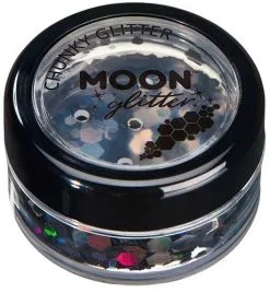 Moon Creations Chunky Glitter Holographic Zwart
