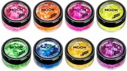 Moon Creations Chunky Glitter Neon UV Paars -Glitter Winkel chunky glitter neon uv paars 2