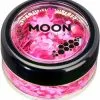 Moon Creations Chunky Glitter Neon UV Rose