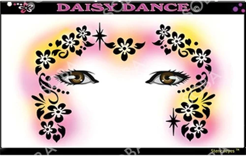 ShowOffs Body Art Daisy Dance Masker Schmink Sjabloon 3 ShowOffs Body Art Daisy Dance Masker Schmink Sjabloon