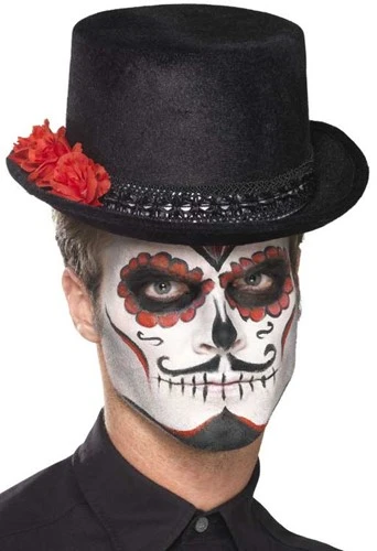 Smiffy's Day Of The Death Hoed Unisex Zwart 4 Smiffy's Day Of The Death Hoed Unisex Zwart - Afbeelding 2