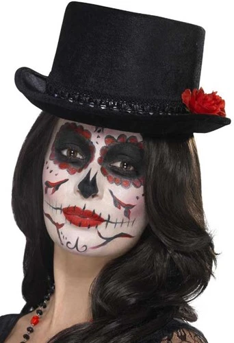 Smiffy's Day Of The Death Hoed Unisex Zwart 3 Smiffy's Day Of The Death Hoed Unisex Zwart