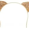 Party Xplosion Diadeem Kattenoortjes Glittergoud -Glitter Winkel diadeem kattenoortjes glittergoud