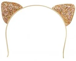 Party Xplosion Diadeem Kattenoortjes Glittergoud