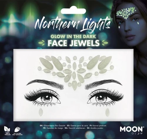 Moon Creations Face Jewels Glow In The Dark Northern Lights 3 Moon Creations Face Jewels Glow In The Dark Northern Lights