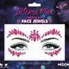 Moon Creations Face Jewels Neon UV Intense Pink -Glitter Winkel face jewels neon uv intense pink