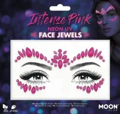 Moon Creations Face Jewels Neon UV Intense Pink