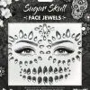 Moon Creations Face Jewels Sugar Skull -Glitter Winkel face jewels sugar skull