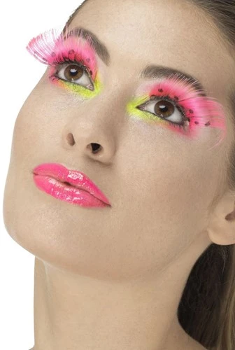 Fever Wimpers Neon Roze Met Stippen 3 Fever Wimpers Neon Roze Met Stippen