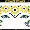 ShowOffs Body Art Flower Power Masker Schmink Sjabloon -Glitter Winkel flower power masker schmink sjabloon