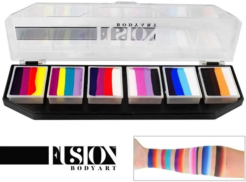 FUSION BODY ART Fusion Schmink Palette Rainbow Splash 4 FUSION BODY ART Fusion Schmink Palette Rainbow Splash - Afbeelding 2