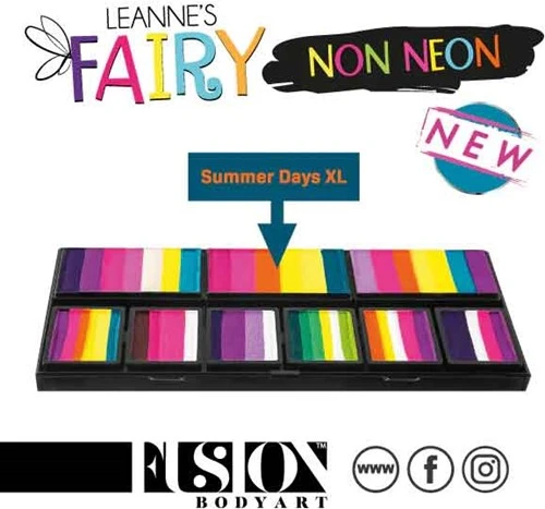 FUSION BODY ART Fusion Schmink Petal Cake Leannes Summer Days XL 25 Gram 4 FUSION BODY ART Fusion Schmink Petal Cake Leannes Summer Days XL 25 Gram - Afbeelding 2