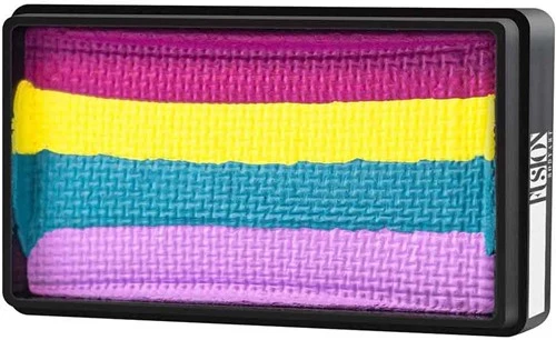 FUSION BODY ART Fusion Splitcake Schmink Spring Rainbow 30 Gram 3 FUSION BODY ART Fusion Splitcake Schmink Spring Rainbow 30 Gram
