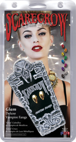 Scarecrow Vampire Fangs Glam Deluxe Vampier Tanden Paars