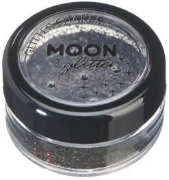 Moon Creations Glitter Shaker Holographic Zwart
