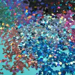 Moon Creations Glitter Shapes Holographic Blauw -Glitter Winkel glitter shapes holographic blauw 3