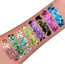 Moon Creations Glitter Shapes Holographic Groen -Glitter Winkel glitter shapes holographic groen 2