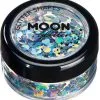 Moon Creations Glitter Shapes Holographic Zilver -Glitter Winkel glitter shapes holographic zilver