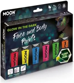 Moon Creations Glow In The Dark Face En Body Paint Voordeelpakket