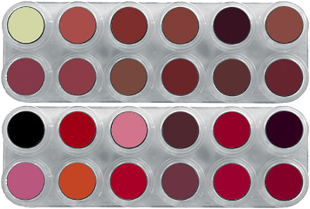 Grimas Lipstick (Pure) LK (LB+LF) Palet 3 Grimas Lipstick (Pure) LK (LB+LF) Palet