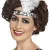 Smiffy's Haarband Flapper Charleston Zilver
