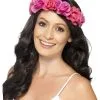 Smiffy's Haarband Floral Roze Bloemen 1 Smiffy's Haarband Floral Roze Bloemen -Glitter Winkel haarband floral roze bloemen