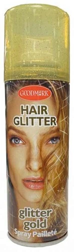 Party Xplosion Haarspray Glitter Goud